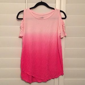 Justice cold shoulder tee